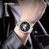 SINOBI New Design Men's Calendar Watches Fashion Styles Man's Quartz Wristwatches Original Chronograph Male Gifts Clock