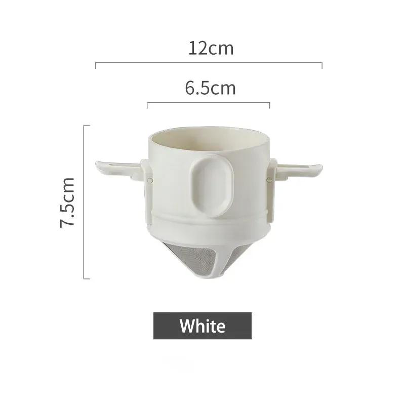 Portable Coffee Filter Foldable Drip Coffee Tea Holder Funnel Baskets Reusable Paperless Pour Over Stand Coffee Dripper Strainer