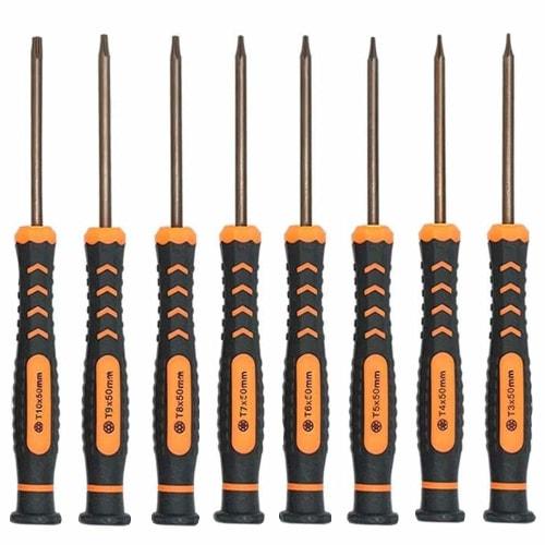 Yamachi Torx Screwdriver Set (T3, T4, T5, T6, T7, T8, T9, T10), Hexagonal Hexalobular Screwdriver Set with Magnet, Precision Screwdriver for iMac, Mac
