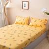 Bonenjoy 1 Stk. Matratzenschoner mit Gummizug Twin/Full/Queen/King Size Spannbettlaken Karottenmuster Bettlaken für Erwachsene Kinder