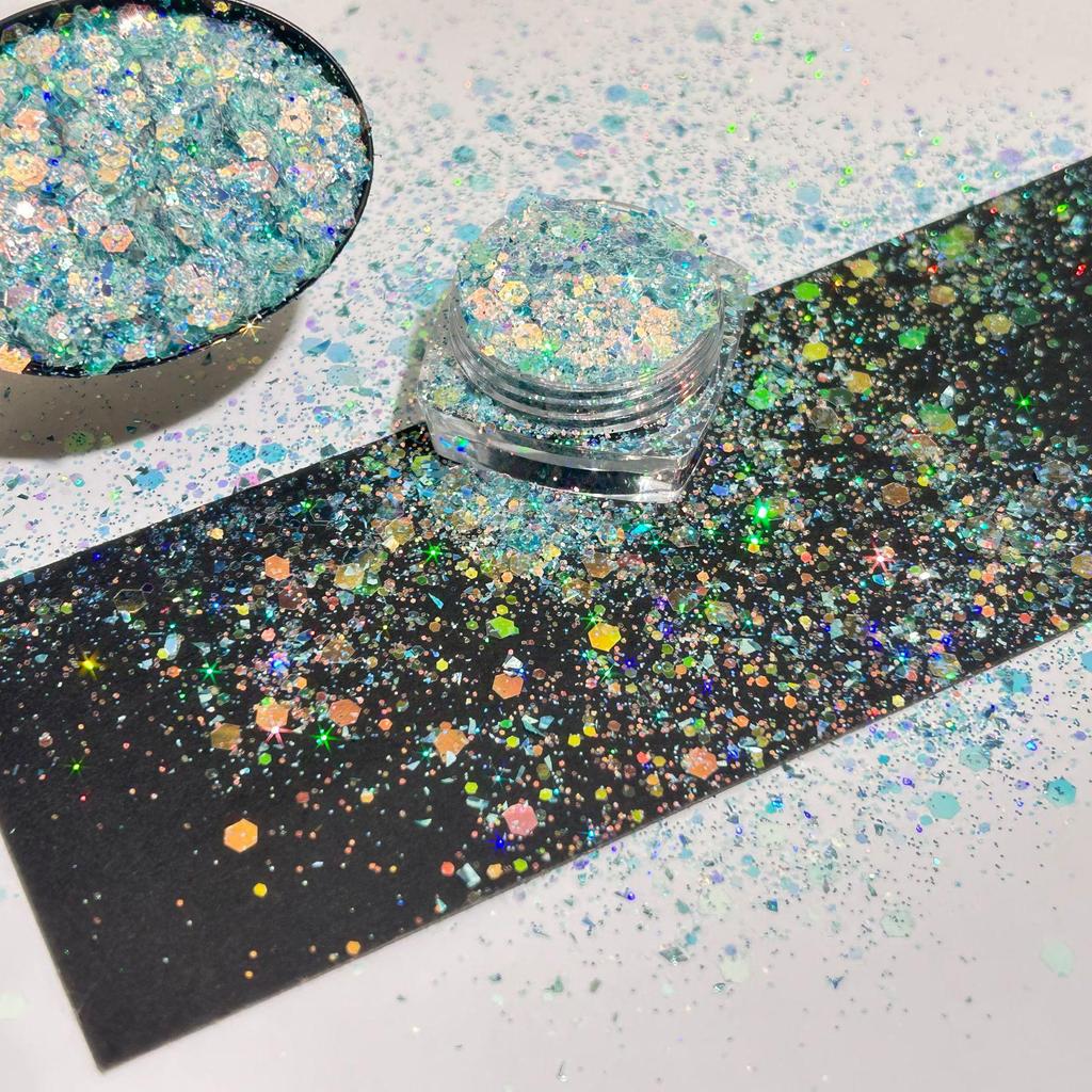 Fairy Eye Laser Nail Art Glitter Sequins for DIY Resin Crafts