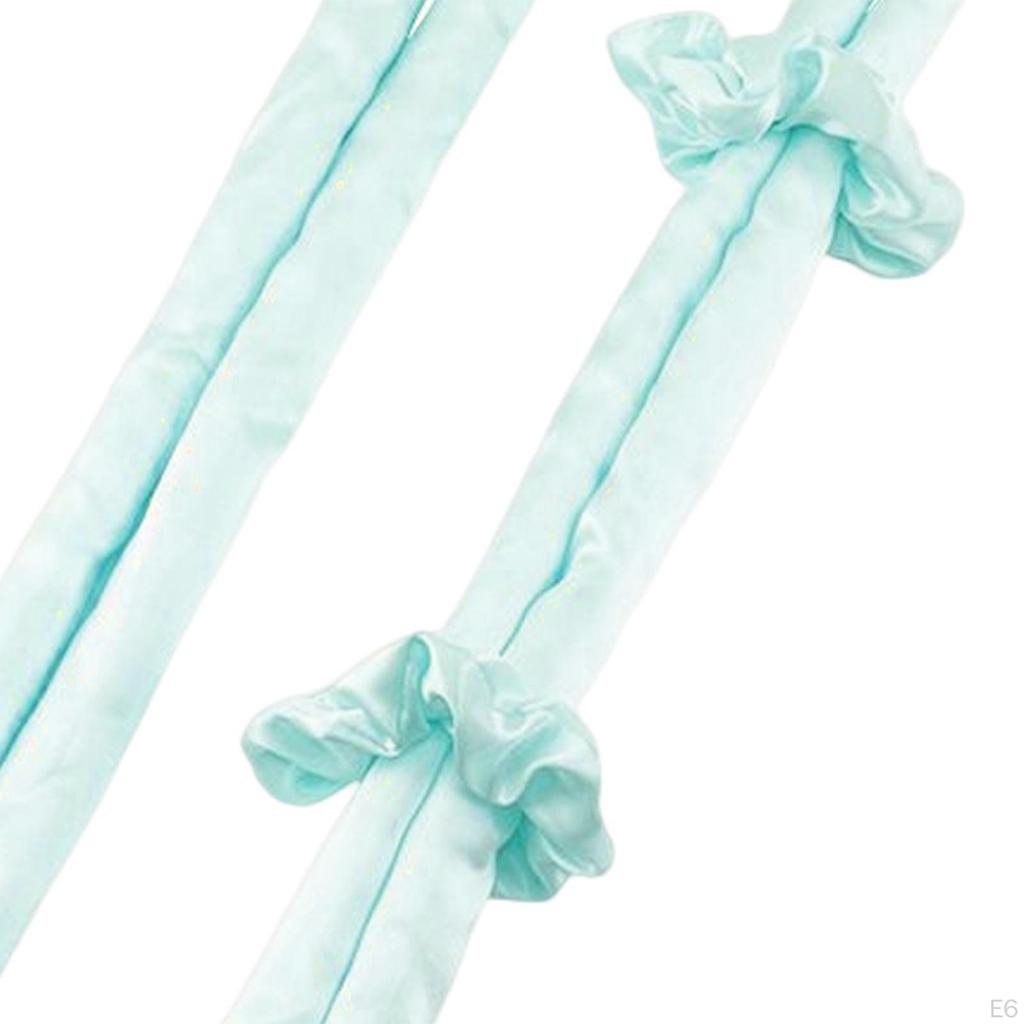 Women Heatless , Headband with 2 Scrunchie Styling Tool Ing Long Medium Hair DIY Make