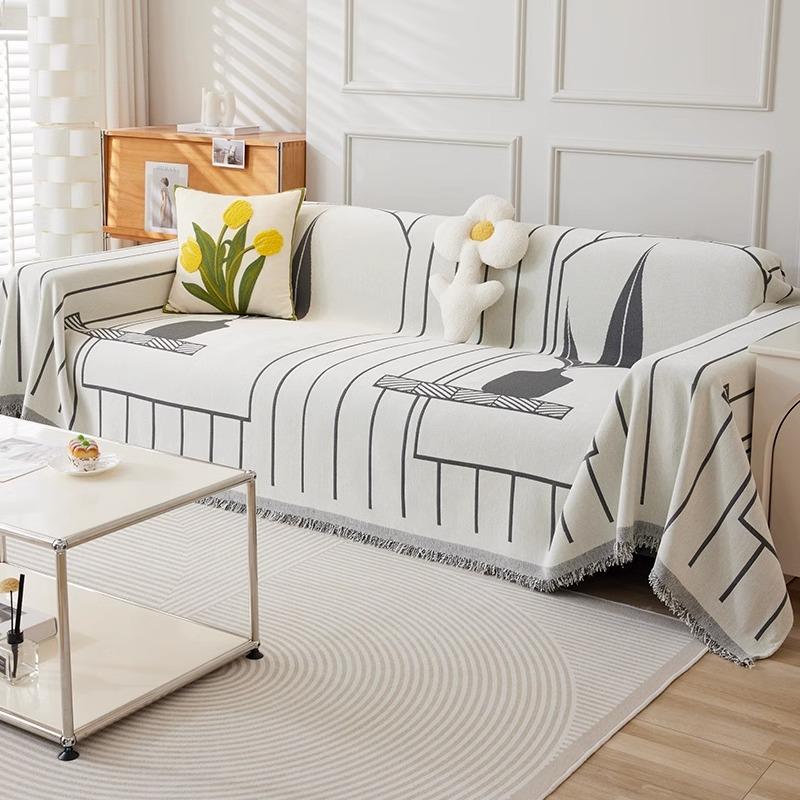 

Полотенце для дивана из синели Four Seasons, универсальный чехол для дивана в стиле Ins, чехол для дивана, не царапающийся, двусторонний, в наличии, чехол для дивана 180*130cm