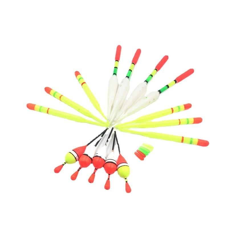 15pcs Fishing Lure Floats Bobbers Slip Drift Tube Indicator Assorted Float Sizes