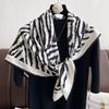 Luxury Brand Square Scarf Design Shawl Wrap 90cm Print Twill Silk Women Hijab Female Foulard Headband Bandana