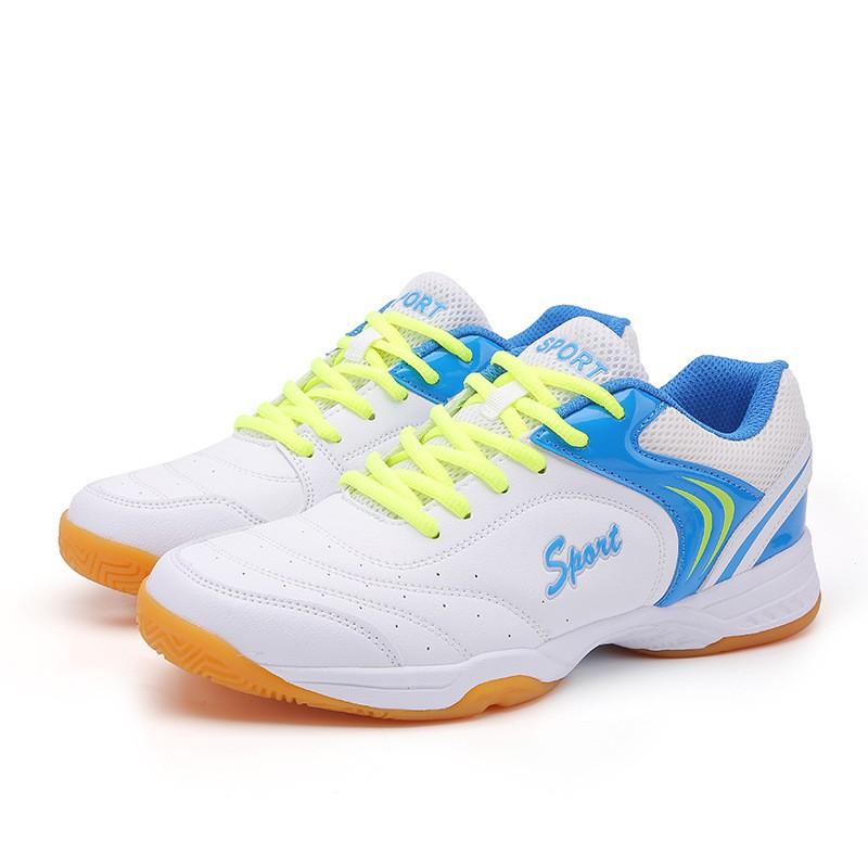 Professional Badminton Shoes Men Women Non-Slip Rubber Sole Breathable Mesh Upper Carbon Plate Support Rotating Hook