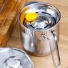 Chef Stainless Steel Baking Kitchen Filter Egg Yolk White Separator Sieve Egg Extractor