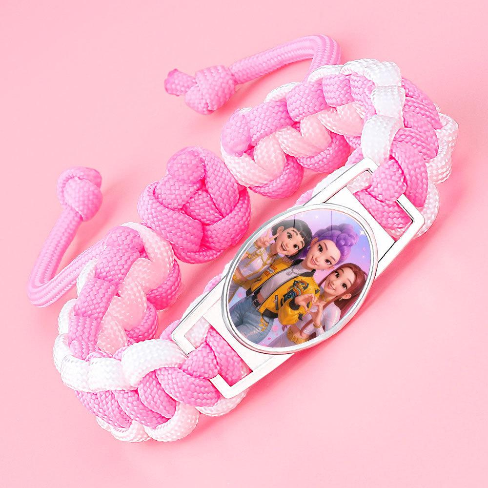 Руми Зои Мира Плетеный Браслет Аниме Периферия Кристальная Инкрустация Цвет Регулируемый Ручной Шнурок 18*25mm