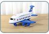 Children's Inertial Airplane Catapult Track with Golden Car and Music for Early Education