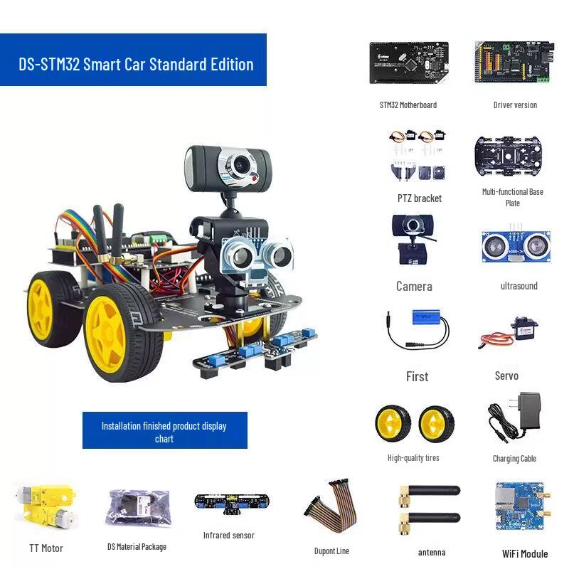XIAOR GEEKS STM32 WiFi Bluetooth Smart Robot Car N/A