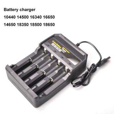 4 sloty USB porty 14500 16340 18350 18650 Li-ion nabíječka baterií nabíjecí adaptér nezávislá lithium-iontová nabíjecí zástrčka