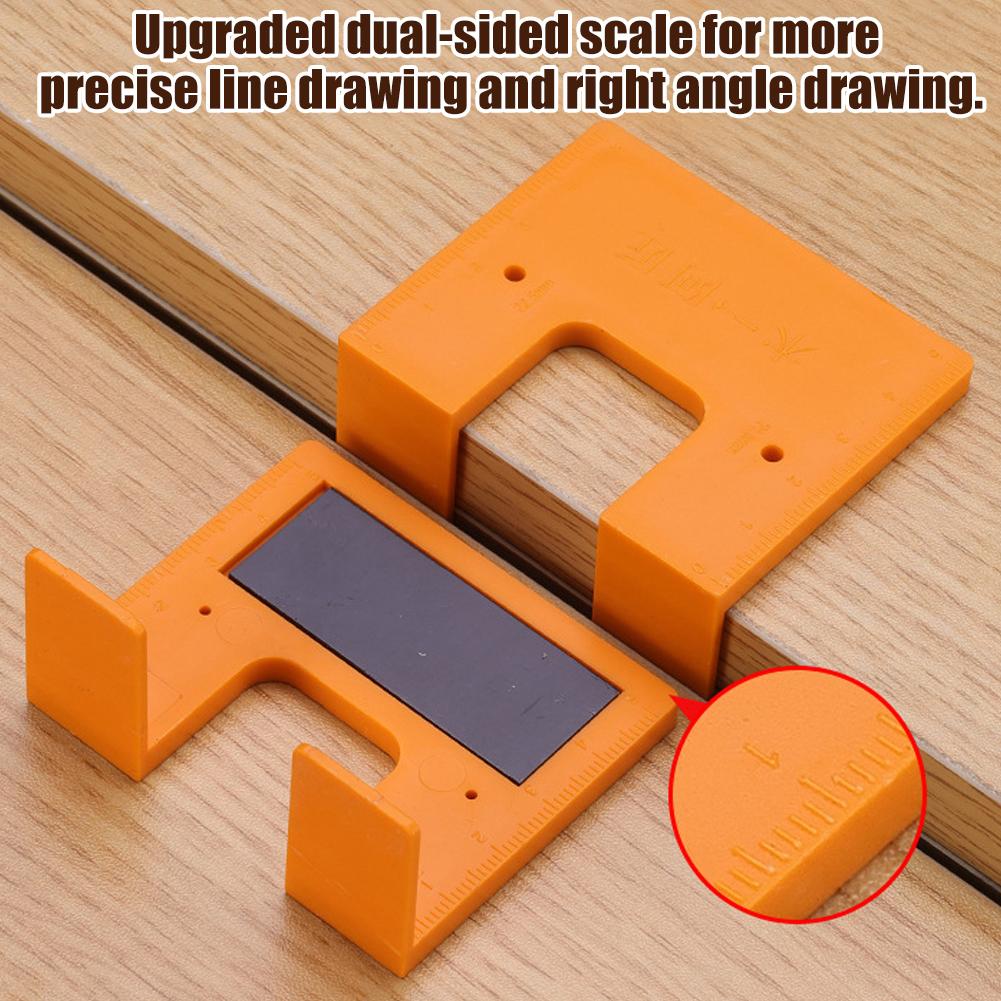 Hinge Jigs Positioning Plate With Magnetic Quick Hinge Drill Installation Aid Fixed Hole Opener for Cabinet Door Tool Y4P3