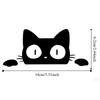 10pcs Waterproof Funny Kitty Decals Black White Car Styling Cover  Electric Motorcycle Stickers