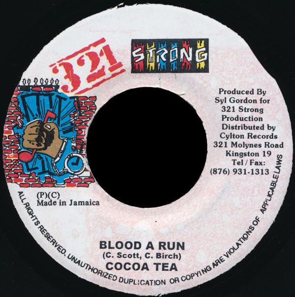 

7inch Record COCOA TEA - Blood A Run NONE 321 Strong 2000 Jamaica Reggae, Ska & Dub Used