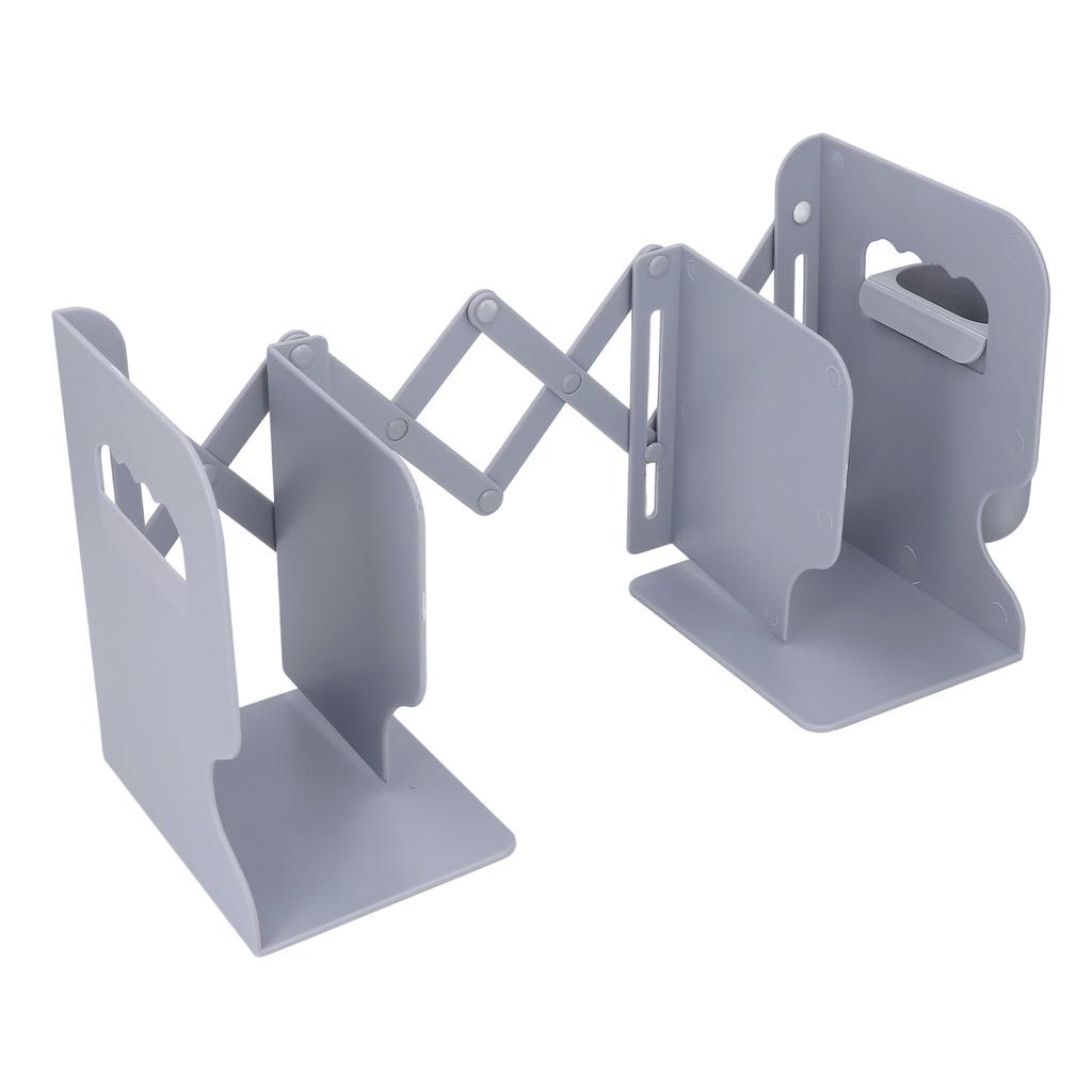 Extendable Bookend Non Skid PP Heavy Duty Decorative Adjustable Book Shelf Holder for Desk with