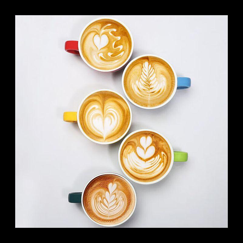 NHZHIW Pogrubiony Ceramiczny Kubek do Kawy Espresso z Spodkiem, 180ml