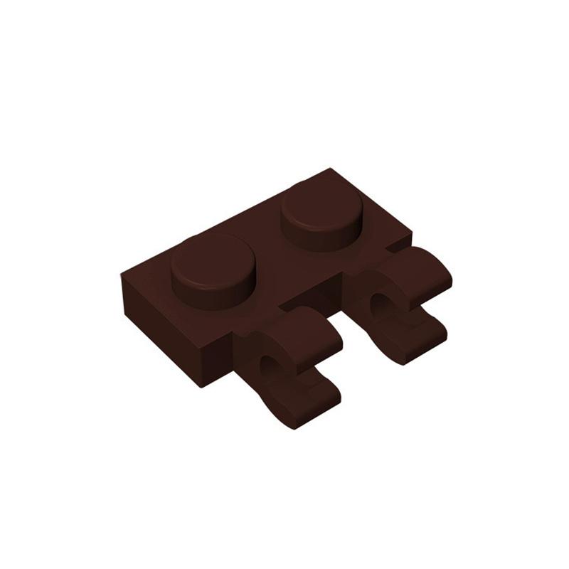 non-toxic 10PCS Parts 60470 Plate Special 1 x 2 with Clips Horizontal Compatible Bricks DIY Building Block Particle Kid Brain Toy Gif