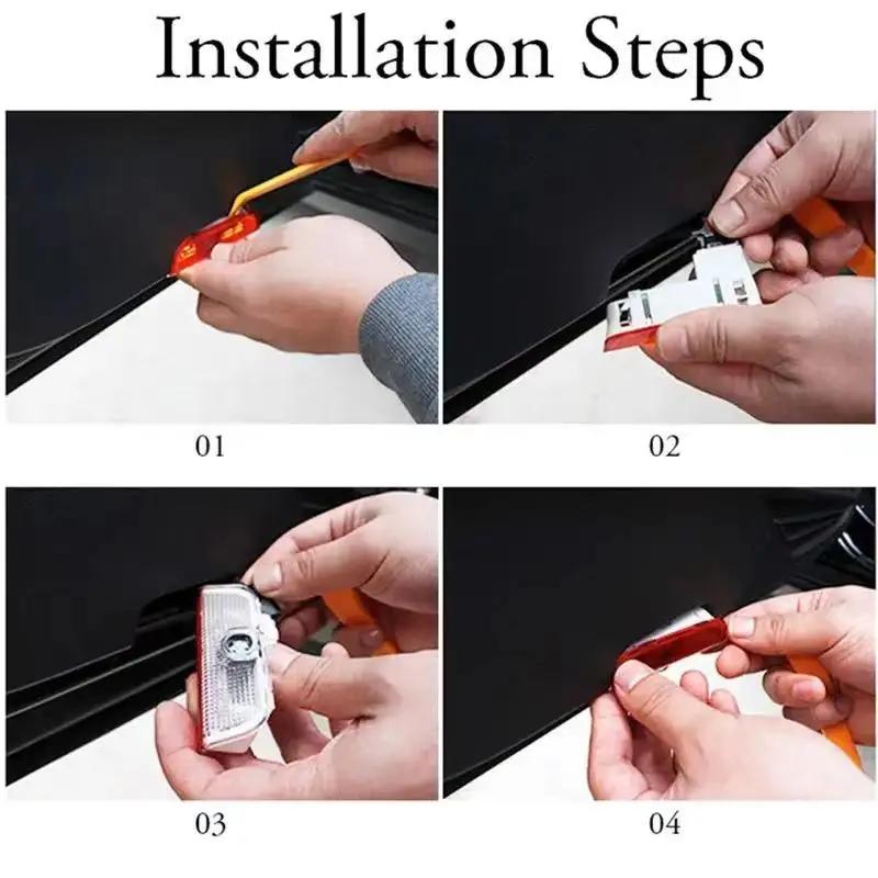 Für VOLKSWAGEN LED HD Auto Tür Logo Willkommenslicht Projektor Lampen Zubehör Für VW GTI Scirocco Polo Golf Passat Tiguan Arteon