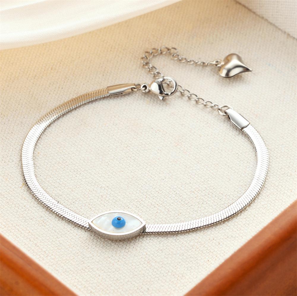 Korean Titanium Steel Four-Leaf Clover Bracelet - Women's Fashion, Versatile & Non-Fading Jewelry