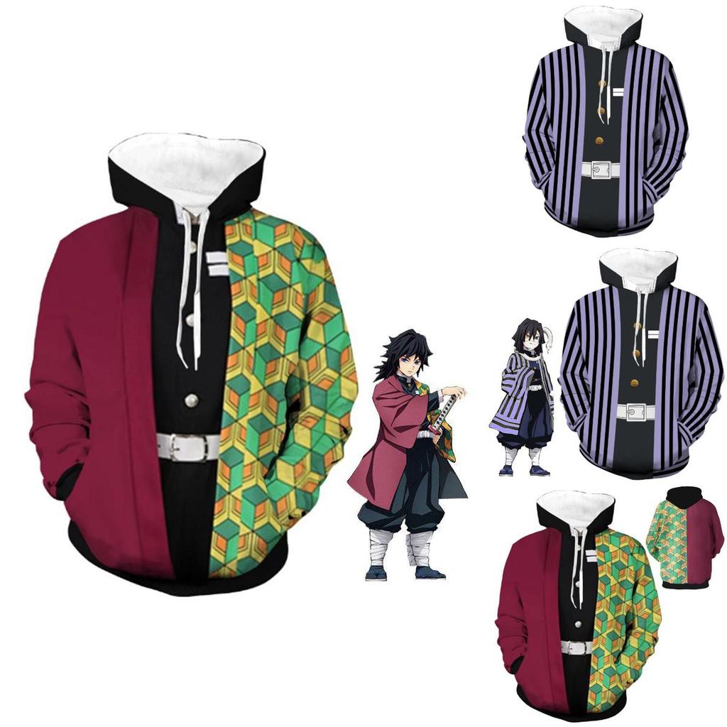 Slayer Kimetsu No Yaiba 3d Hoodie Sweatshirt With Comfortable Soft Material**