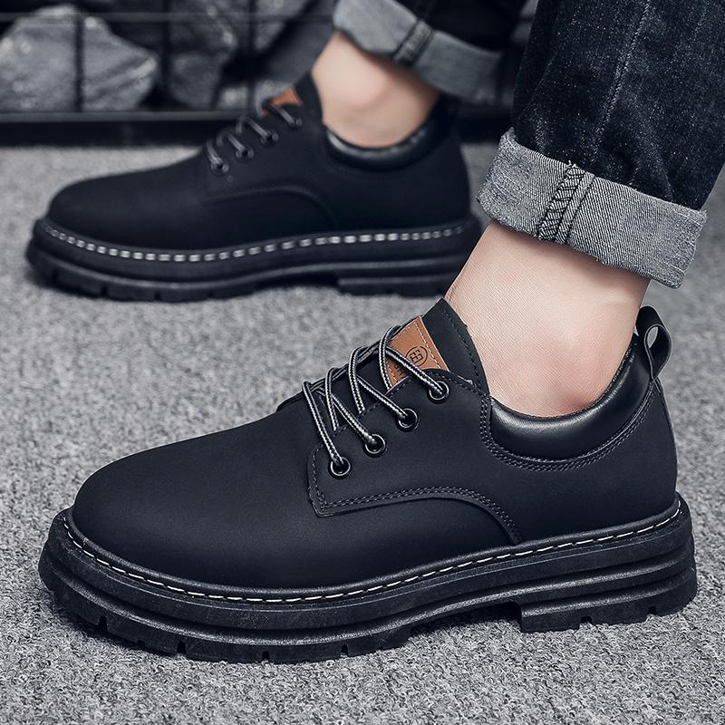 Short Boots Spring New British-style Martin Boots Low-top Board Shoes Big Scalp Shoes Trendy Shoes