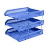 File Box Organizer Easy Storage Container 3 Tier Stackable Letter Tray Desk Paper Organizer Plastic File Document Storage Rack