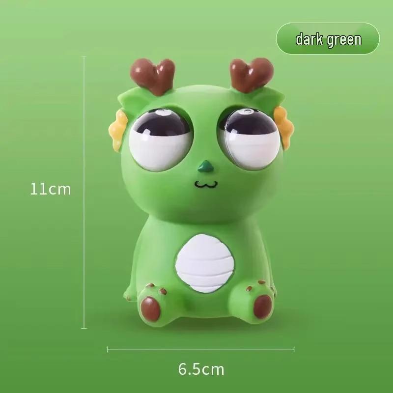 Dao Le Ge Pop-Eye Dragon Decompression Toy - Stress Relief, Squeeze & Pinch for Kids' Creative Pranks