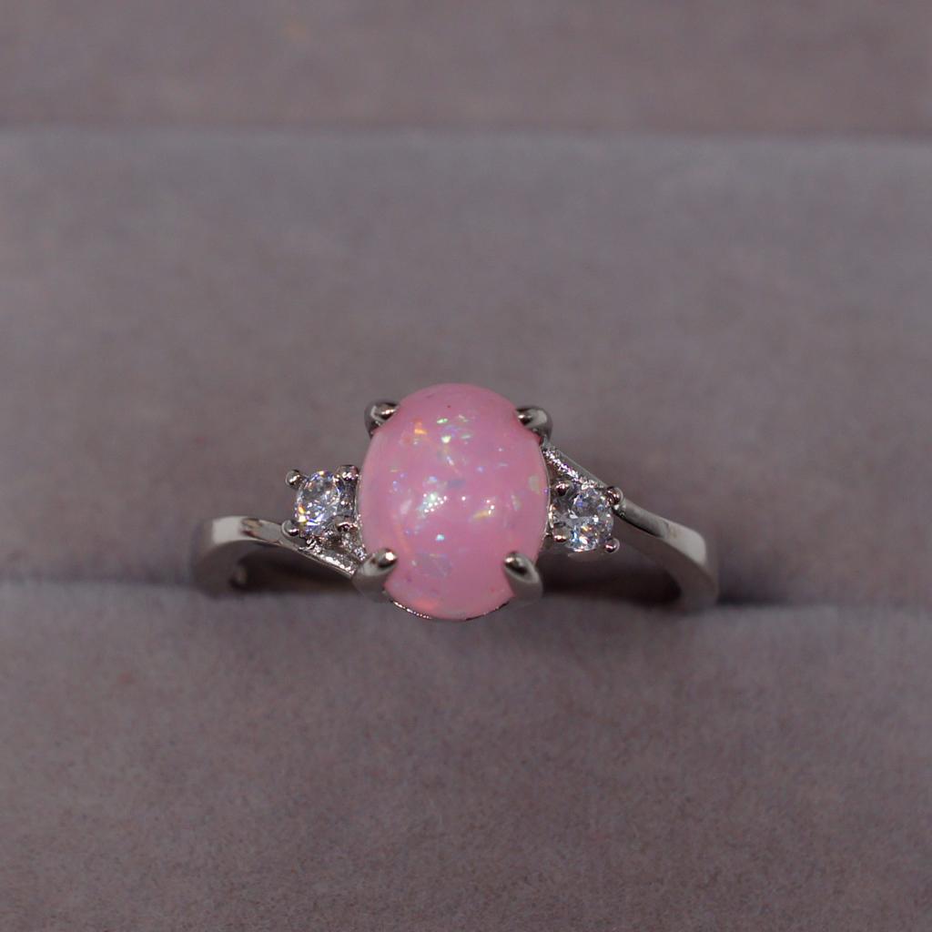 Opalring Schmuck Partnerring, Modeschmuck Edelsteinring Damen