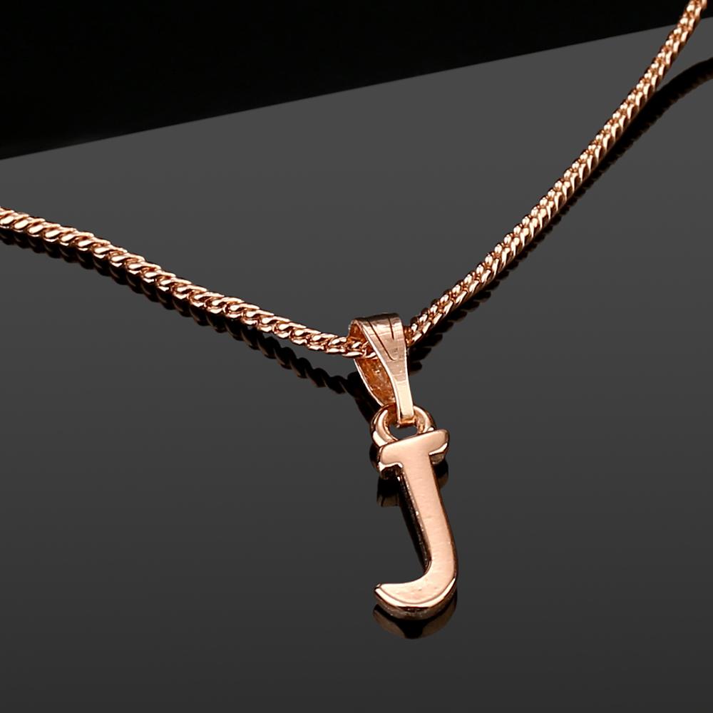 

Estele Valentine gift - Подвеска Intital J Letter с покрытием из розового золота для женщин