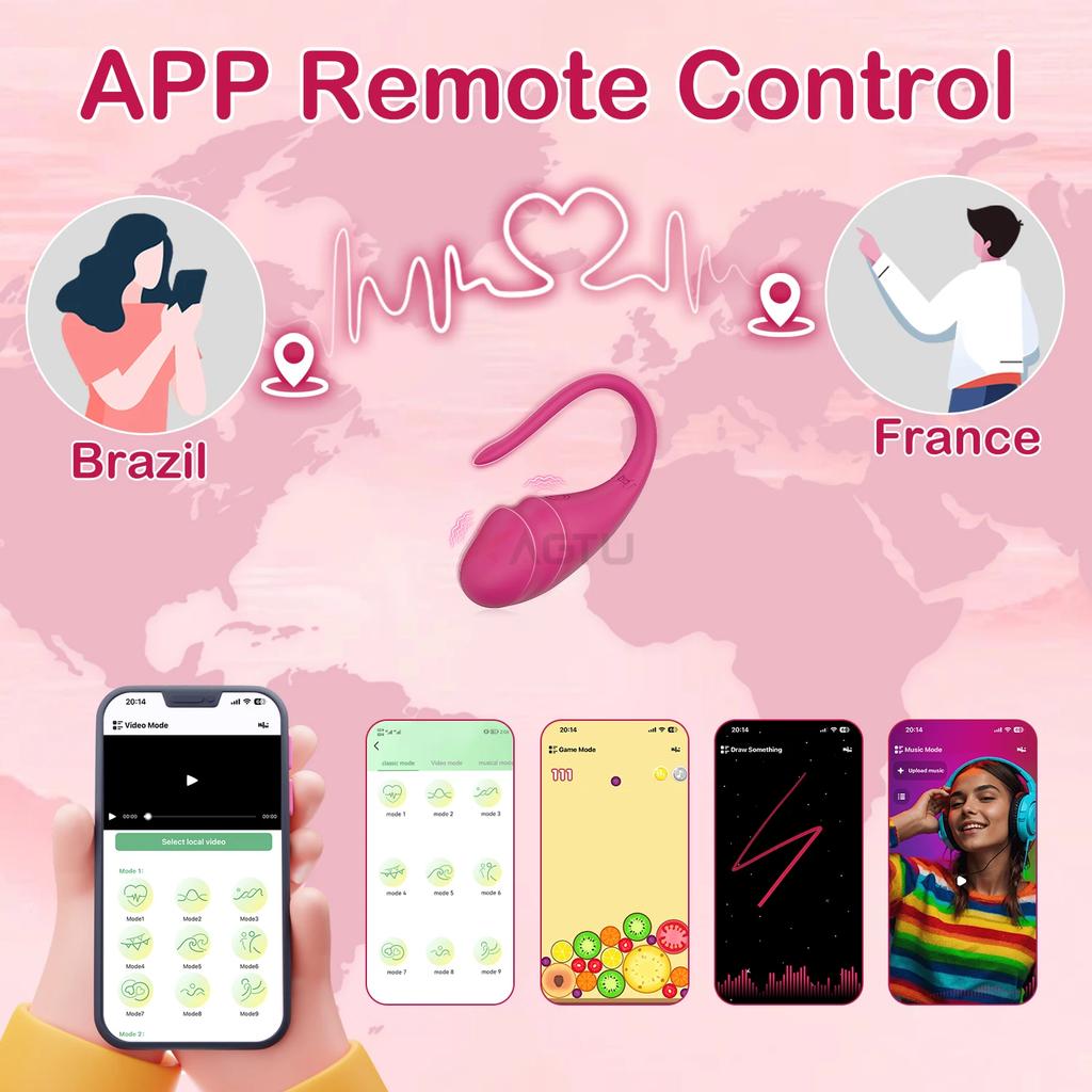 Wireless Vibration Love Egg Vibrator Vaginal G Spot Vibrating Stimulator Wearable Bluetooth App Control Sex Toys For Adult Women