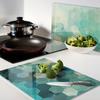 Decorative Glass Cutting and Serving Boards Abstract 2X40X52 Cm
