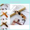 Elegant 10.2cm Square Hair Clip For Women Vintage French Style Minimalist Design In Soft Green And Multifunctional Colors For Effortless Style
