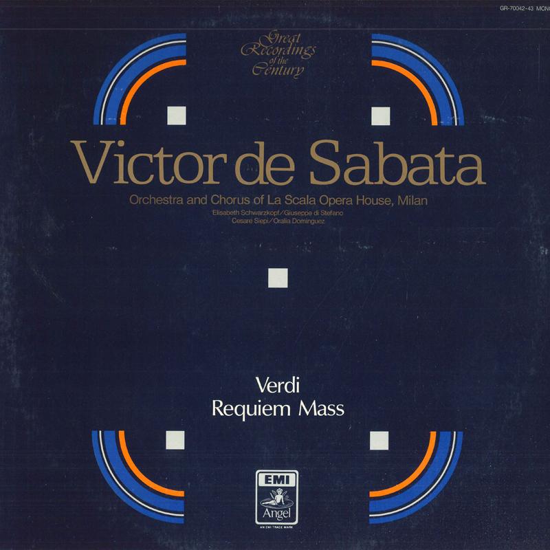 

LP Record VICTOR DE SABATA LA SCALA ORCHESTR Verdi Requiem GR7004243 ANGEL Japan Classical Used