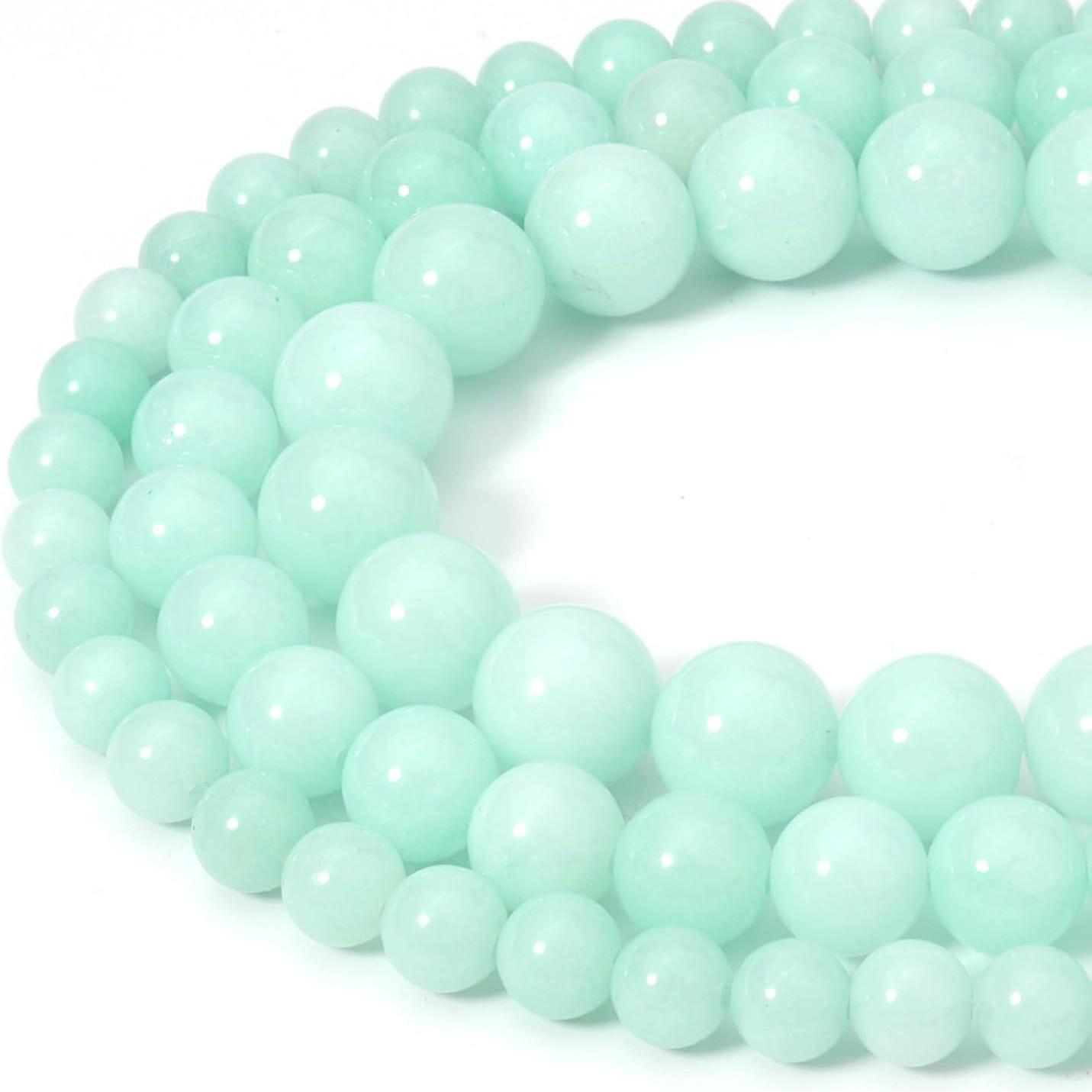 Myanmar Jade & Chalcedony Beads Bracelet DIY Jewelry Accessories 4mm [approx. 90 beads]