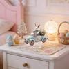 2D Flat Acrylic Easter Egg Bunny Scene Ornament For Festive Decoration