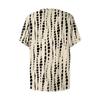Plus Size Women's Casual Round Neck Pleated Short Sleeve Color Top
