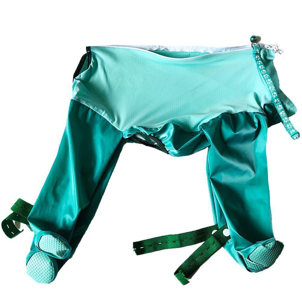 Dog anti-dirty and dust-proof clothing for outings and walking dogs, rainproof, fully wrapped one-piece leggings, anti-urine legs anti-insect clothing