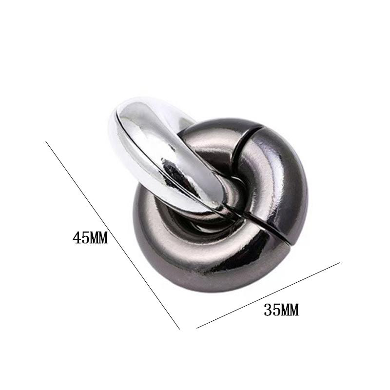 Mind Challenge Magic Baffling IQ Metal Brainteaser Puzzles For Kids Adults Unlock Interlocking Games Logic Test Educational Toys
