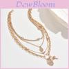 Fashion Multi Layered Necklace With Cz Stones For Gothic Fashion And Gift For Women