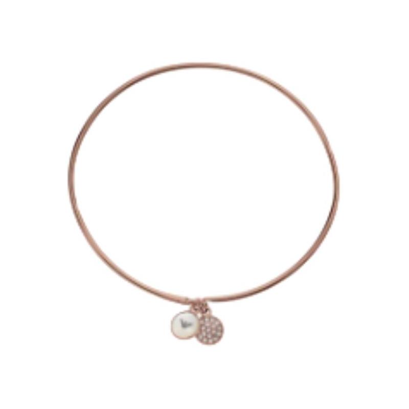 Emporio Armani Brand Logo Stainless Steel Bracelet Women s Rose Gold EGS2155221 золотой