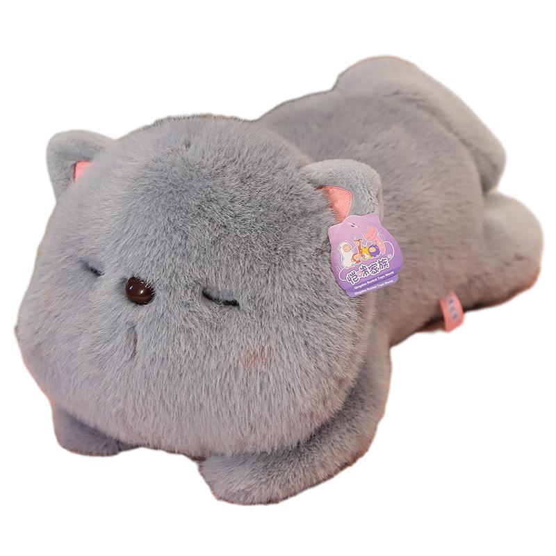 

Круглая игрушка-кукла из плюшевой норки с большой мордой, мягкая подушка для сна, подушка, домашний декор 30cm/11.81in серый