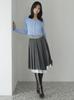 Pleated Layered Midi Skirt SWFS255101GRY0