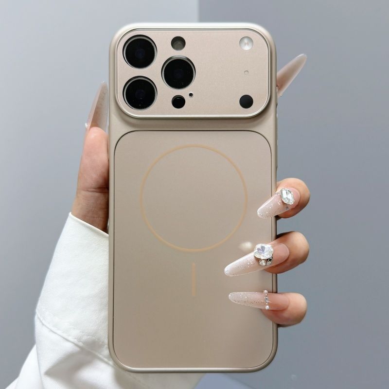 

Original AG Nano Frosted Glass For Magsafe Phone Case For iPhone 17 Air 16 15 14 13 Pro Max Magnetic Wireless Charge Armor Cover iPhone Air золотий