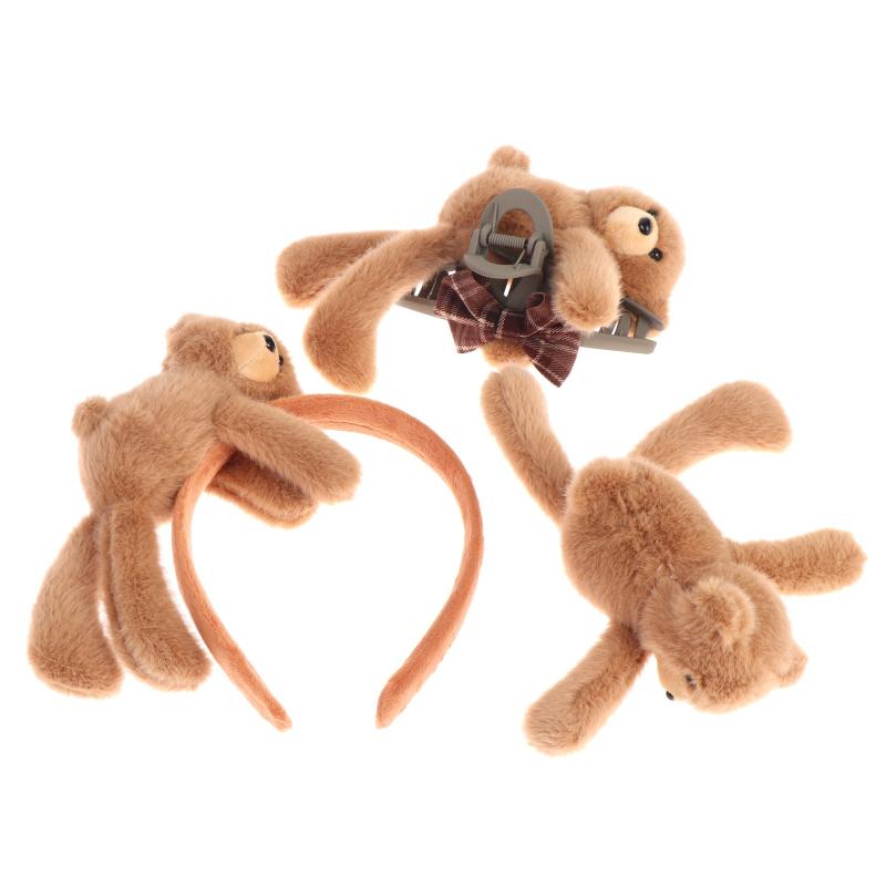 Cute Fluffy Plush Hair Claw Non-Slip Grip Soft Fuzzy Hair Clip for Girls Daily Wear Date Outdoor Gathering