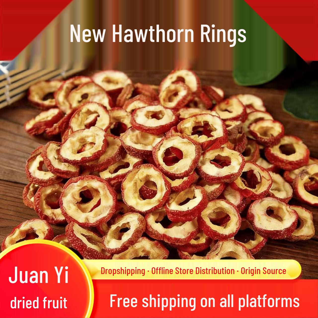 Dried Hawthorn Rings: Sweet & Sour Flavor for Tea & Porridge 100g portable pack