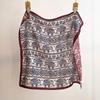 Vintage Paisley Square Scarf For Women Daily Use Soft Neck Scarf