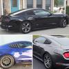 Ford Mustang 2015-2017 Gloss Black Rear Side Window Louvers