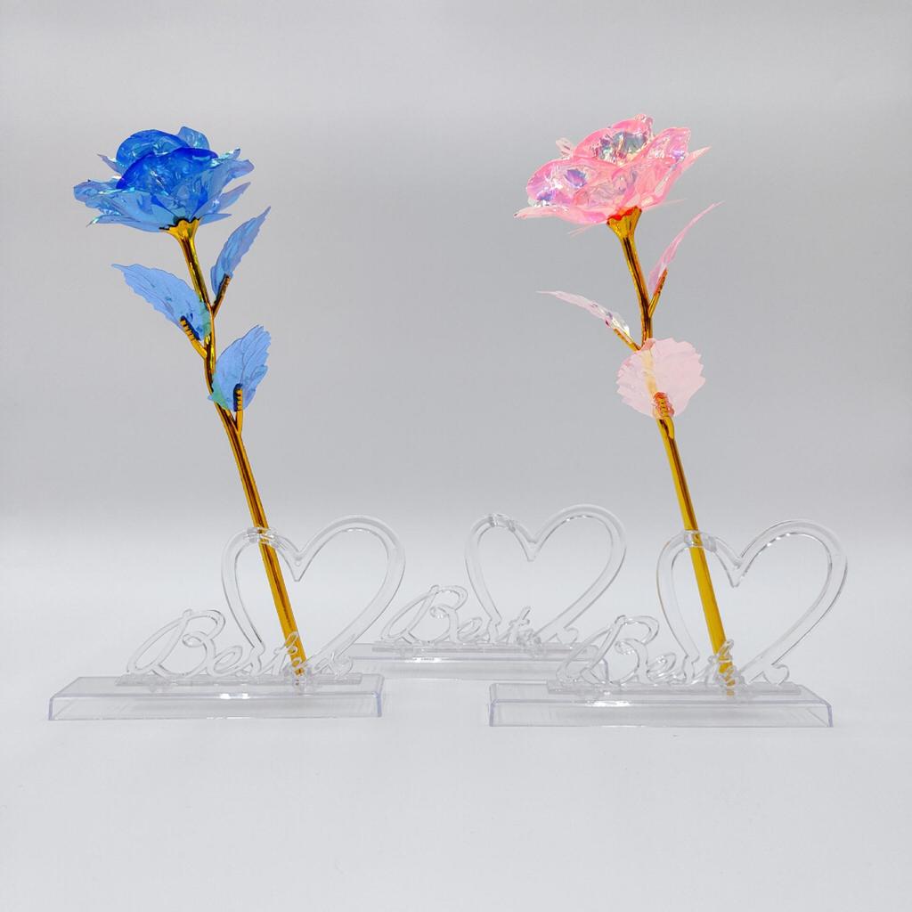 Multicolor Gold Foil Rose - Romantic Gift for Mother's Day, Valentine's Day, Women's Day