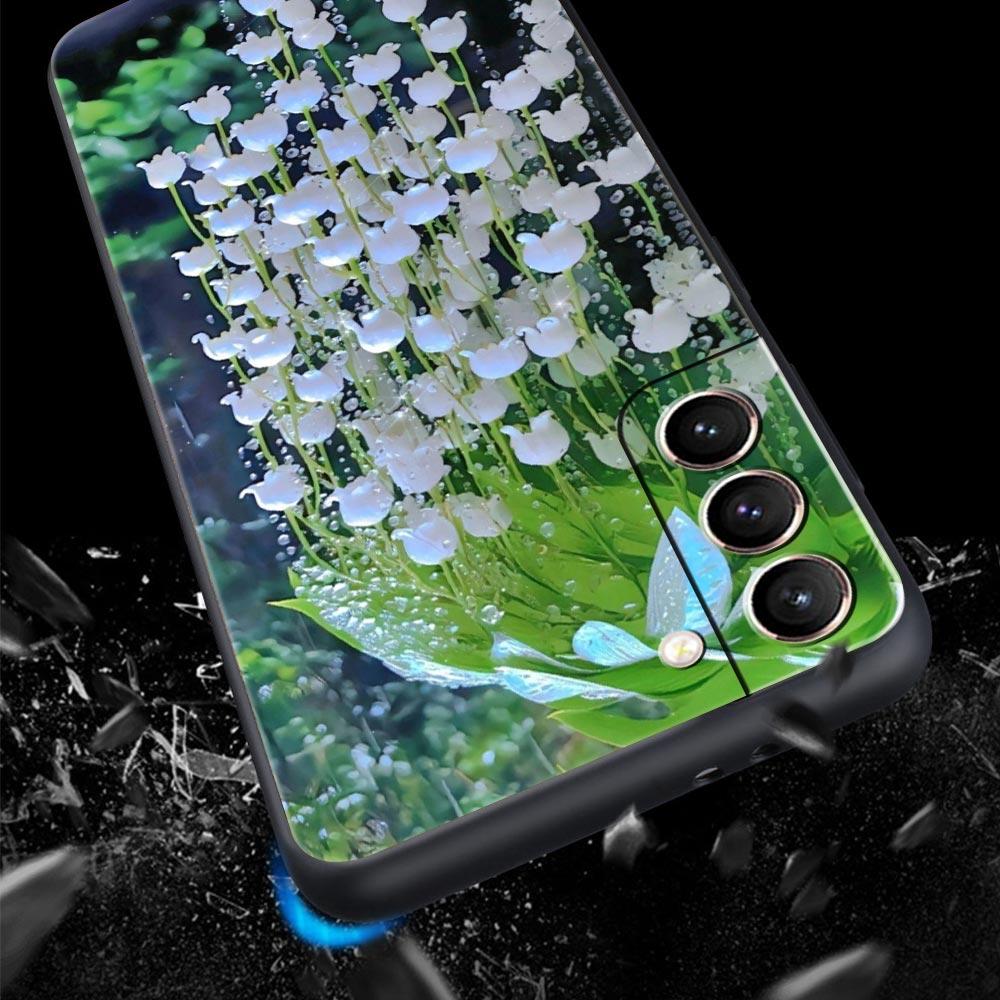 Lily Of The Valley Clear Floral Phone Case for Samsung Galaxy S26 S25 S24 S23 S22 S20 S21 FE Ultra S25 Edge Plus Soft TPU Shell