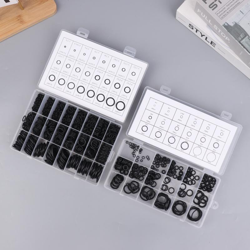 225/1200Pcs Nitrile Rubber Round Gasket Sealing O Ring Set Elastic Oil Resist Washer Gaskets Seals For Faucet Plumbing Repair